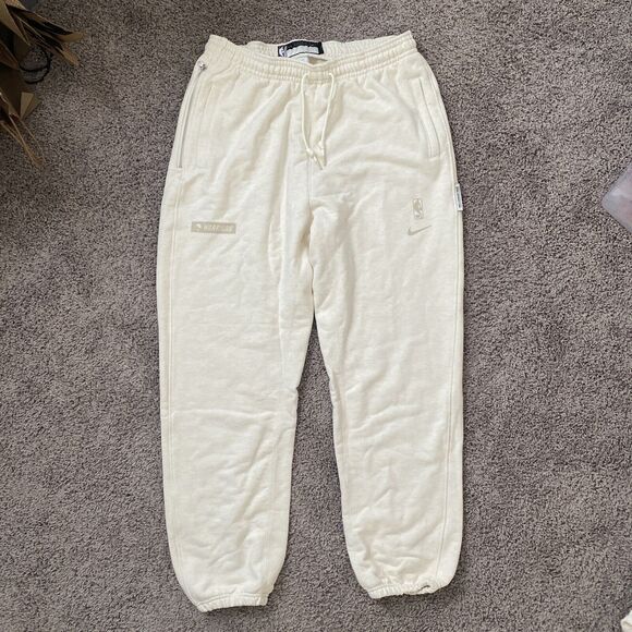 Nike NBA Golden State Warriors Sweatpants Team Issue Cream DN7916-027 2XL Tall - Picture 1 of 8